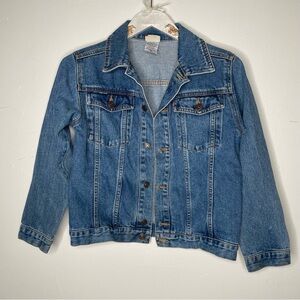 VINTAGE LEVIS MEDIUM WASH 100% COTTON DENIM JEAN JACKET SZ M